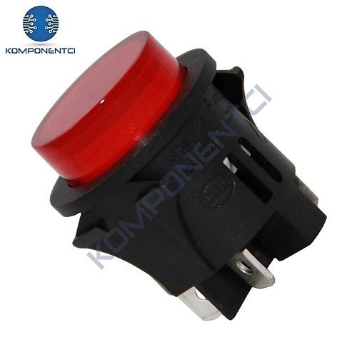 IC-180G Anahtar Basmalı Kalıcı Yuvarlak 4P 25mm PS18-16N-2