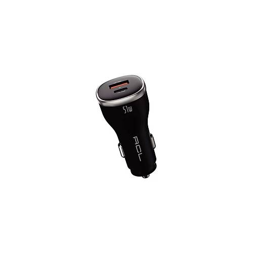 ACL AC-104 PD 6A 51 W Dual Port 1xUSB-A 1xUSB-C Çıkışlı Araç İçi Şarj Aleti