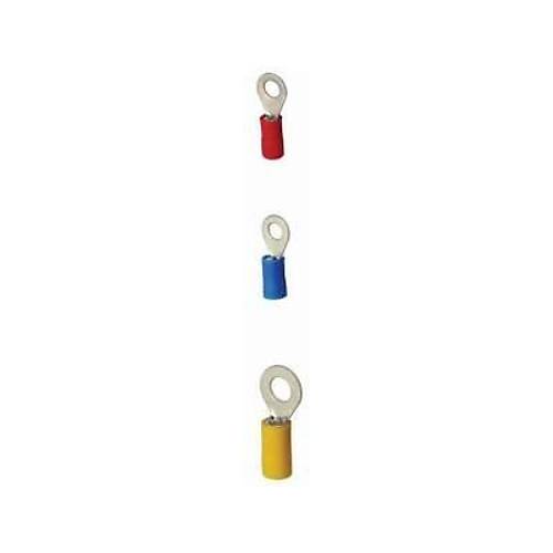 RV 1.25-6 0.50-1.50 mm Kırmızı Yuvarlak Tip İzoleli Kablo Ucu 10 Adet