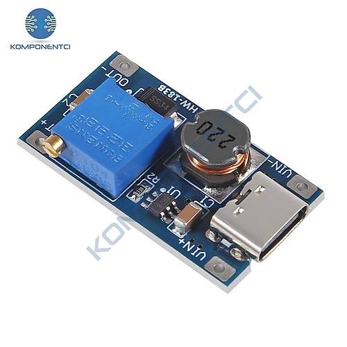 MT3608 2A Dc-Dc Güç Modülü Type-C Çıkışlı