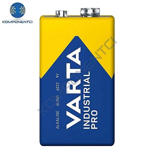Varta 4022 Industrial 9V Pro Alkalin Pil