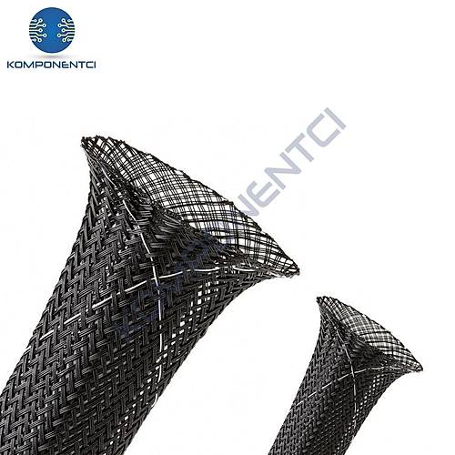 Gwest 15mm Siyah Kablo Çorabı 1 Metre