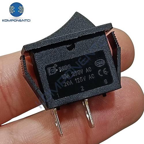 IC-114 Tekli Dar Işıksız Anahtar On-Off 2P Siyah