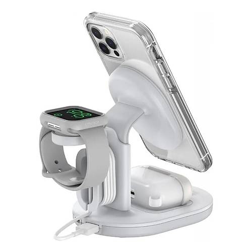 ACL 3in1 15W Mıknatıslı Kablosuz Wireless Şarj Standı AW18