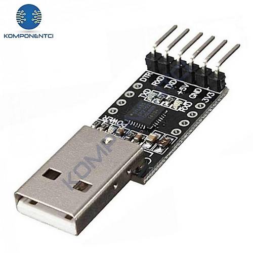 CP2102 USB to TTL Çevirici (6 Pinli UART Dönüştürücü)