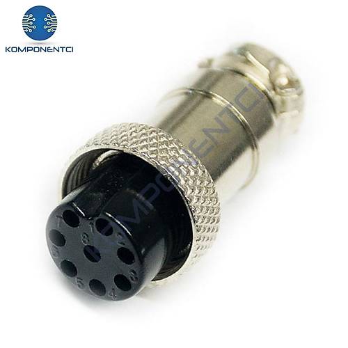 IC-261M 16mm Mayk Dişi Şase 8P Konnektör