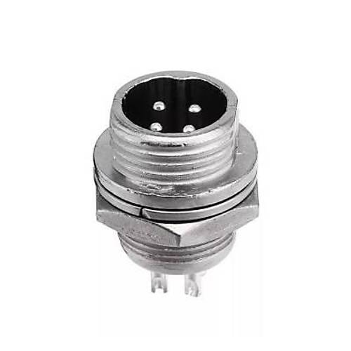 Mike Konnektör 4-Pin 12mm - Erkek