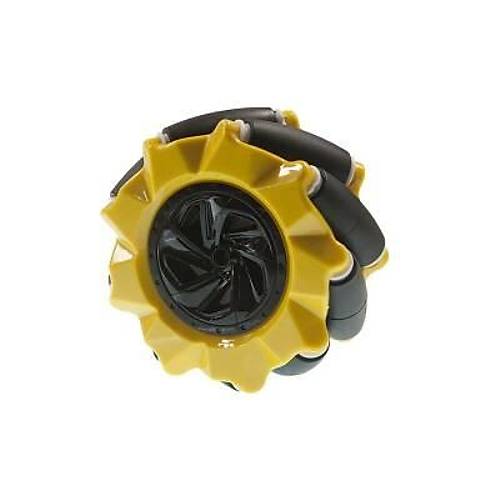 80mm Sarı Omni Mecanum Tekerlek - Sağ
