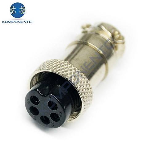 IC-261M 16mm Mayk Dişi Şase 5P Konnektör