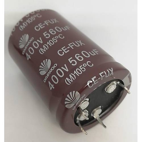 560uF 400V 4 Pin 105°C Elektrolitik Kondansatör 35x50mm