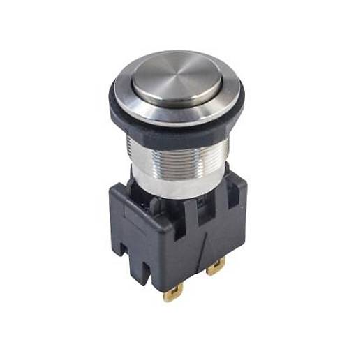 MSM19 19mm Çıkık Anahtarlı Metal Buton