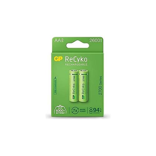 GP Recyko 2700 Seri 2600 mAh Şarjlı AA Kalem Pil 2'li