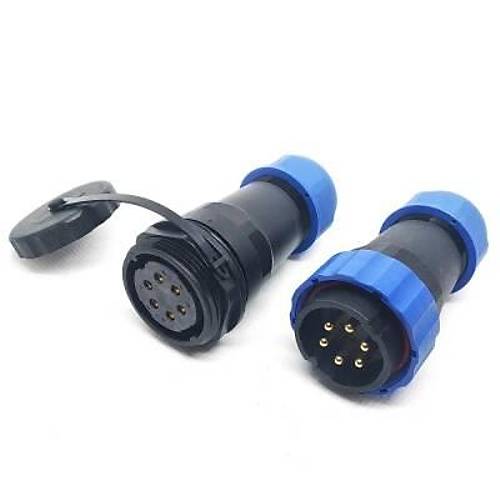 SD28 6 Pin 28mm Su Geçirmez Konnektör Takımı