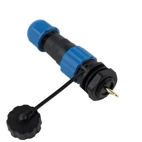 SD13 2 Pin 13mm Su Geçirmez Konnektör Takımı - Panel Tipi