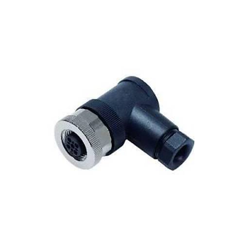 M12 5 Pin Dişi Konnektör - 90 Derece