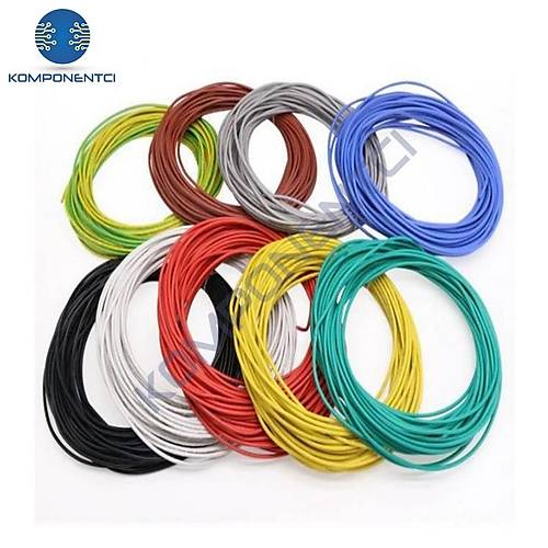 Çok Damarlı Montaj Kablosu 24AWG Kırmızı 100M