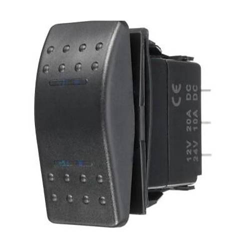 ON-OFF Mavi Işıklı Anahtar 5-Pin 12V-24V