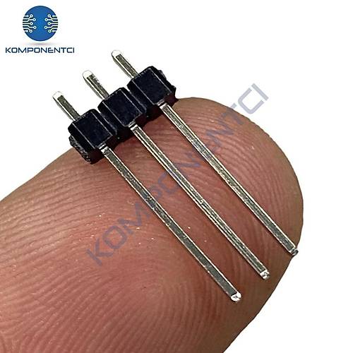 Erkek Pin Header 3 Pin 19 mm 2.54mm 1x3 180° Tek Sıra