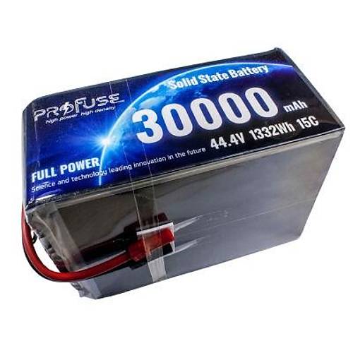 44.4V 12S 30000mAh 15C Solid State Lipo Batarya