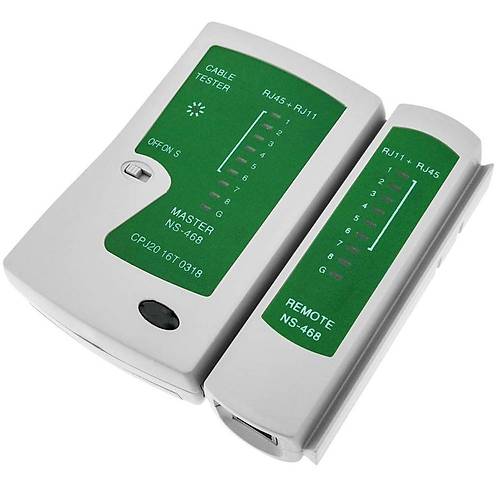 RJ11 RJ45 Cat 5-6 İnternet LAN Kablo Test Cihazı
