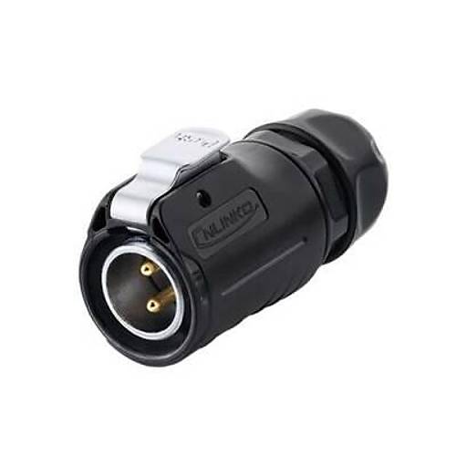 LP-20-C02PE-01-022 2-Pin Su Geçirmez Konnektör - Erkek