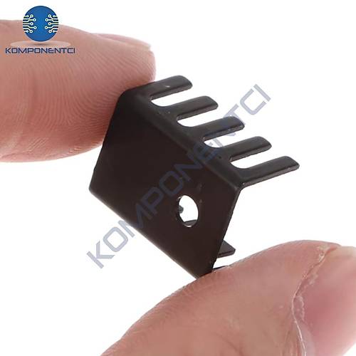 To-220 Metal Soğutucu Heatsink Vida Montajlı 19x15x10mm