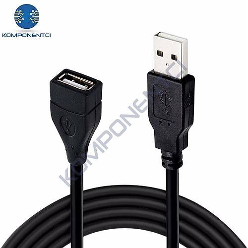USB 2.0 Erkek Dişi Male to Female Uzatma Kablosu 1.5m