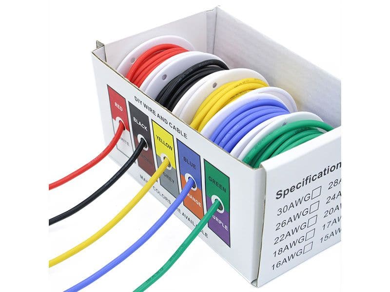 Multi Core Wire Set 22AWG | 5 Colours 5m or 10m Each - Kuriosity
