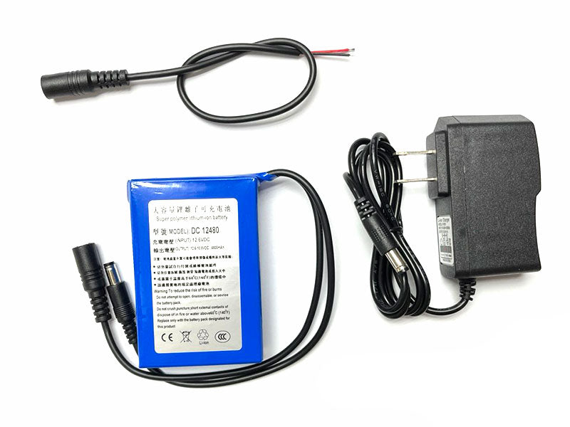 12V Lithium Polymer Battery | 4800-9800mAh + Charger - Kuriosity