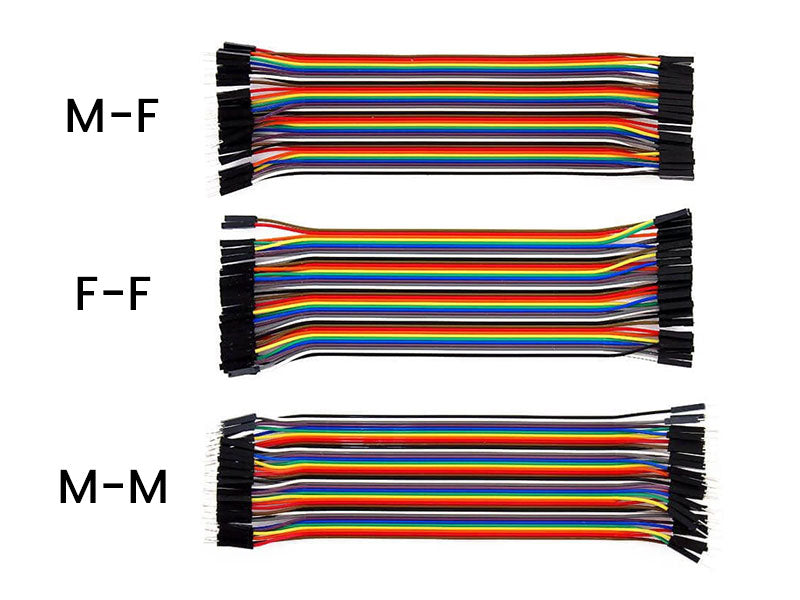 Jumper Wire Sets 40pcs | M-F M-M F-F 10cm 20cm 30cm - Kuriosity