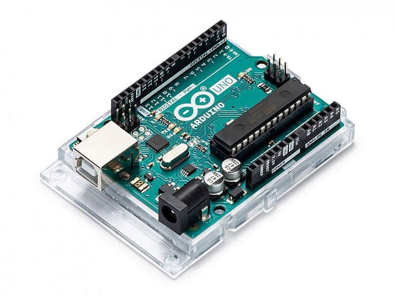 Arduino Uno R3 Original | ATmega328P + Acrylic Base - Kuriosity