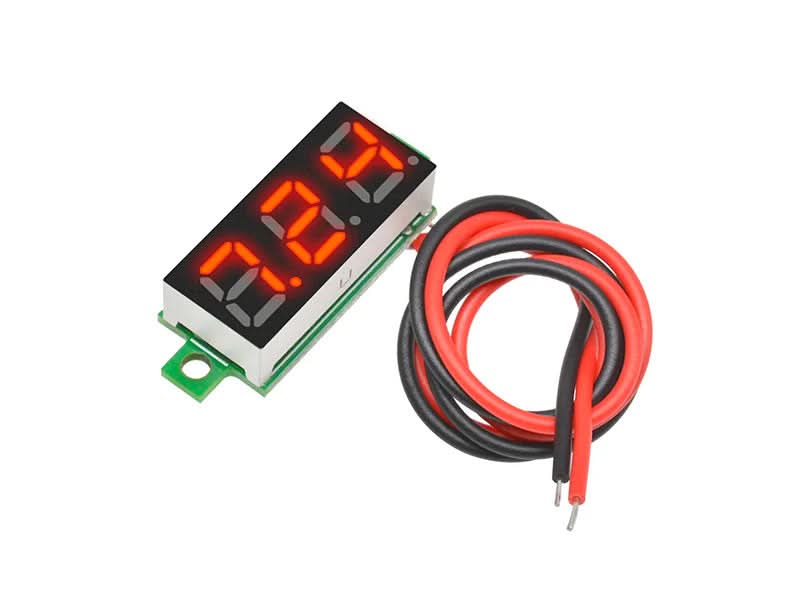 Voltmeter 0.28" Red - Kuriosity