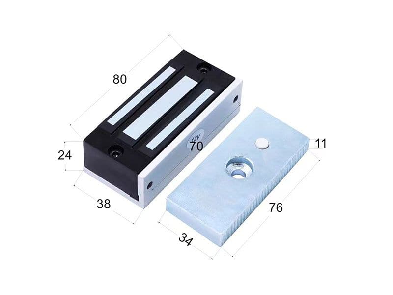 EM Lock 60kg | Electromagnetic Door Lock 12V Fail-Safe - Kuriosity