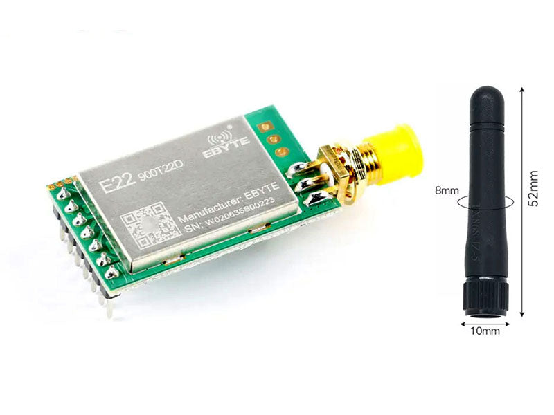 LoRa Module 915MHz SX1262 5km 10km Range - Kuriosity