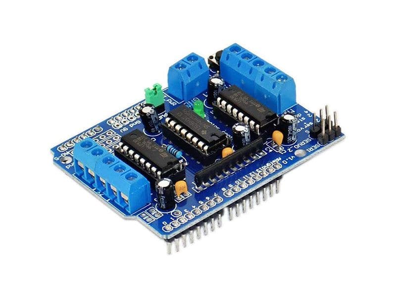 Motor Shield L293D | 4-Channel DC and Stepper Arduino - Kuriosity