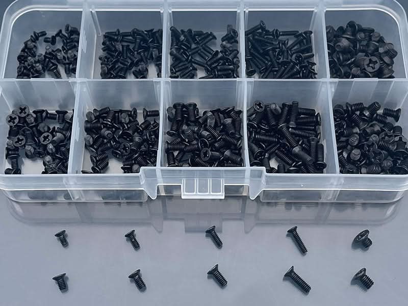 Laptop Repair Screws M2 M2.5 M3 | 500pcs Phillips Screws - Kuriosity