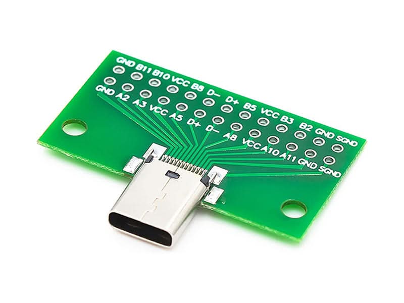 USB Type-C 24 Pin Breakout Board - Kuriosity