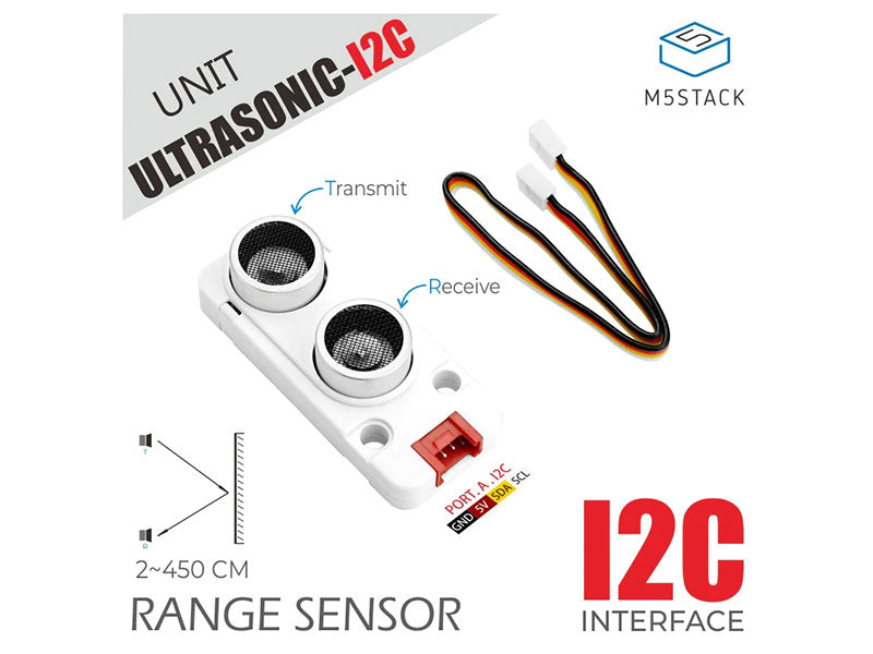 M5Stack Ultrasonic Distance Unit I2C (RCWL-9620) - Kuriosity