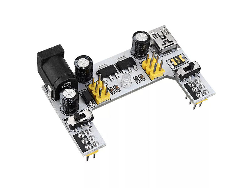 Breadboard Power Supply Module | 3.3V 5V Selectable - Kuriosity