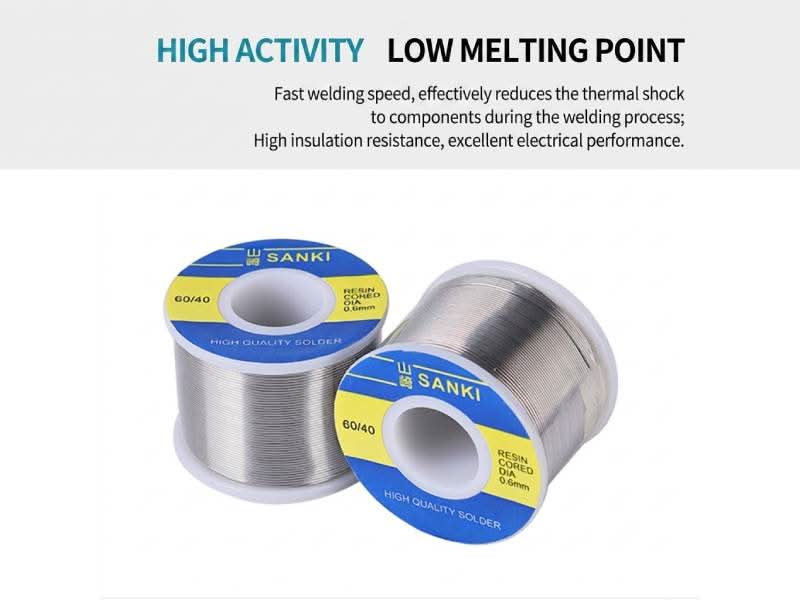 Sanki 60/40 Sn60Pb40 Solder Wire 0.8mm | Electronics - Kuriosity