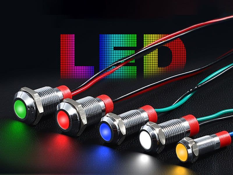 Waterproof 6mm Panel Mount LEDs | 5 Colour Options - Kuriosity