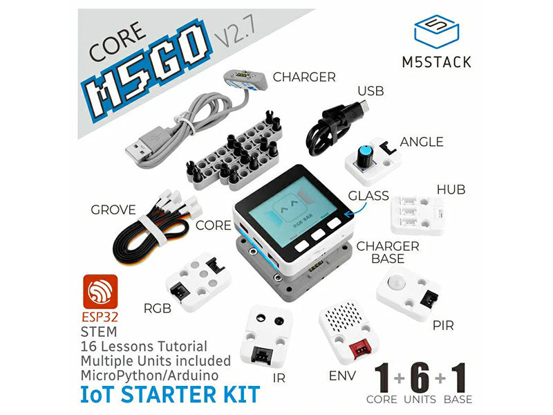 M5Stack M5GO IoT Starter Kit V2.7 - Kuriosity