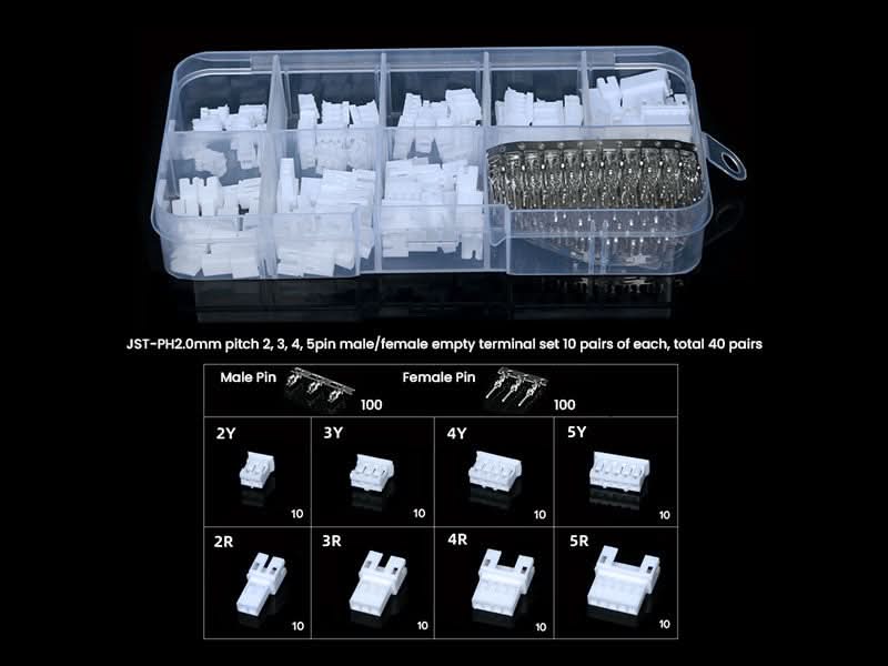 JST PH 2.0 Connector Wire Kit - Kuriosity