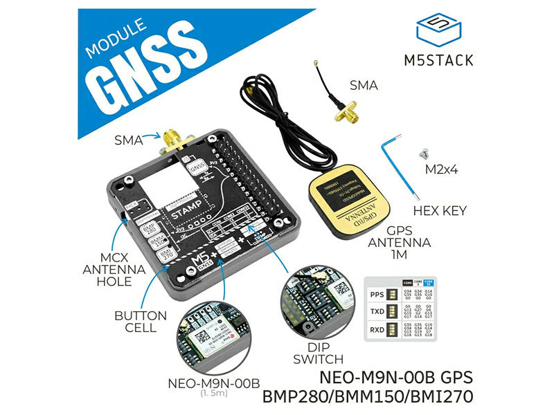 GNSS Module NEO-M9N | IMU, Barometer & Magnetometer - Kuriosity