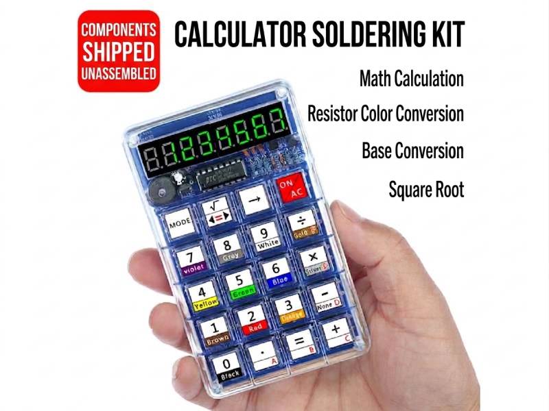 DIY Calculator Soldering Kit | STEM Electronics Kit - Kuriosity