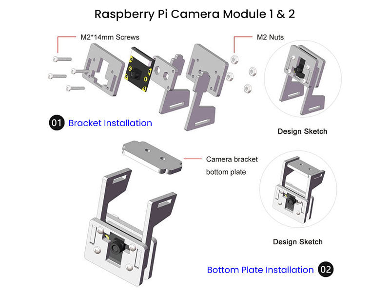 Raspberry Pi Acrylic Camera Case - Kuriosity