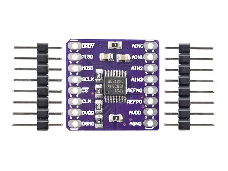 Analog Digital Converter ADC 4 Channel ADS1220 24-bit - Kuriosity