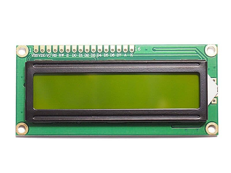LCD 1602 Green Blue I2C Adapter - Kuriosity