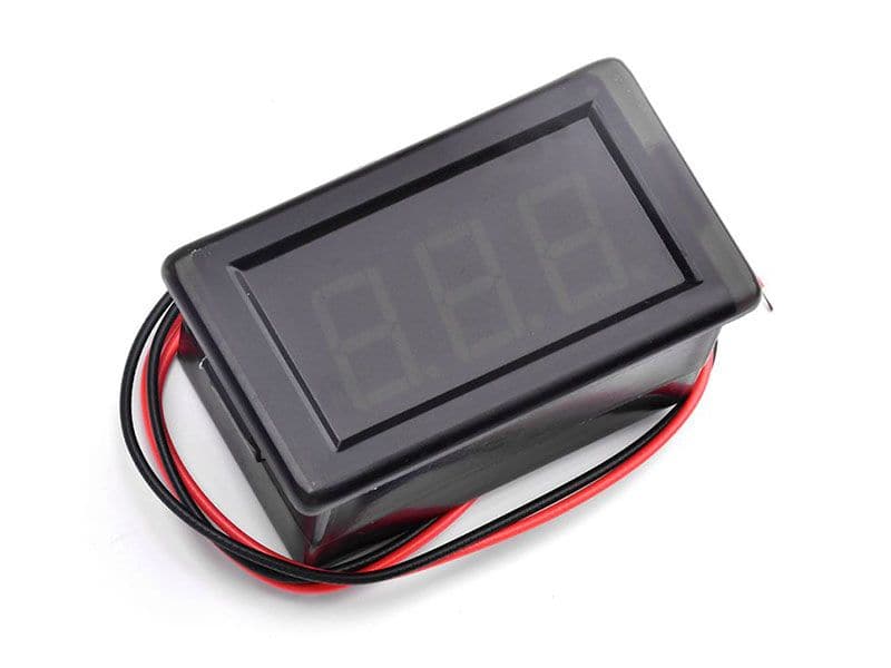Waterproof Voltmeter 2-Wire | DC 5V–120V LED Display - Kuriosity