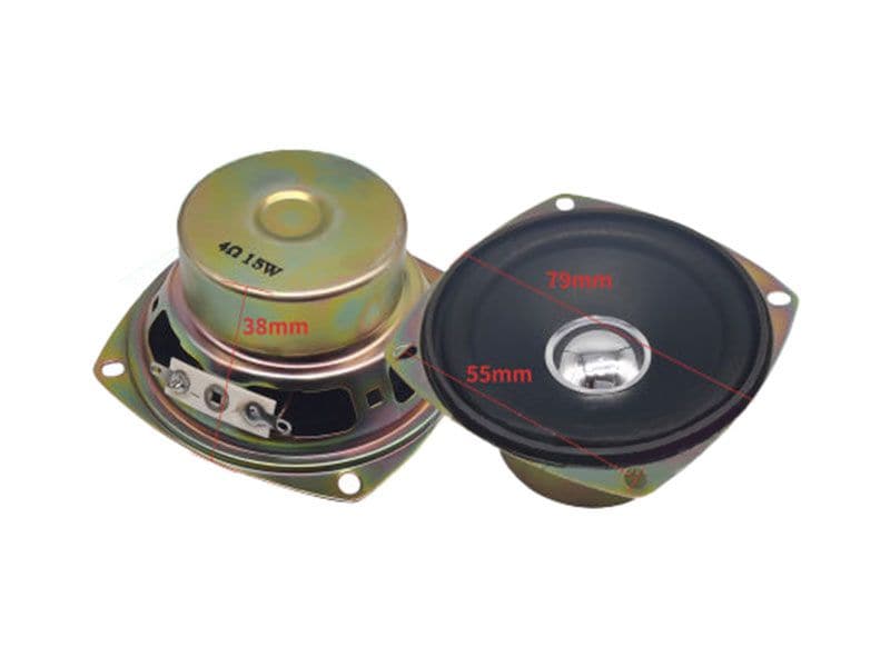 Speaker 3-Inch 4-Ohm 15W | Deep Bass Audio Outputs - Kuriosity